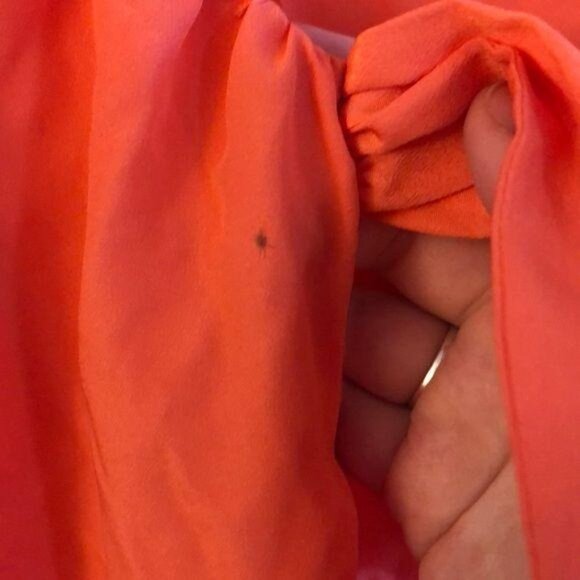 Gap Sleeveless Orange Coral Blouse With Front Tie Detail Size S - Picture 7 of 7